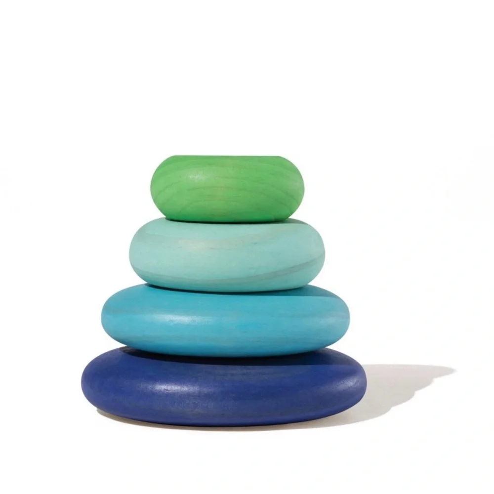 Colorful Wooden Stacking Rings - Picture 3 of 3